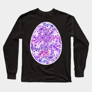 Easter Egg Pysanky Style | Cherie's Art(c)2021 Long Sleeve T-Shirt